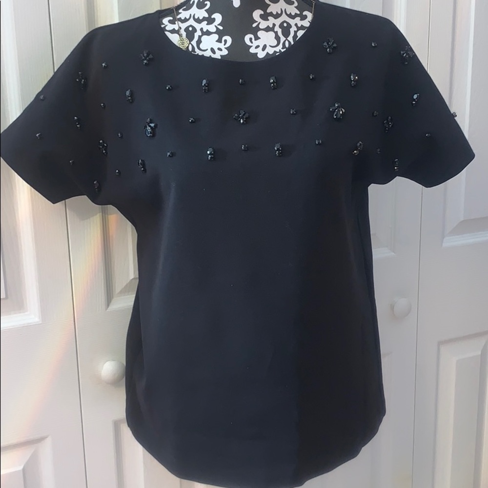 J Crew Embellished Top size Medium